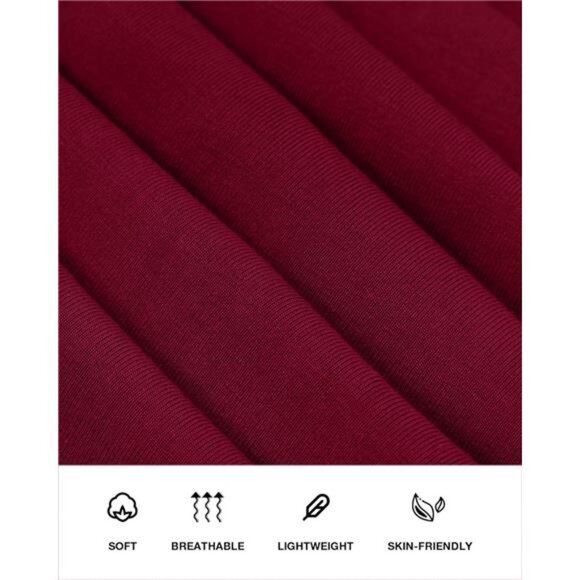 Women's Ruched Maxi Dress Elegant Dark Wine - Picture 6 of 6